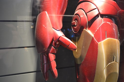 Iron Man hand closeup