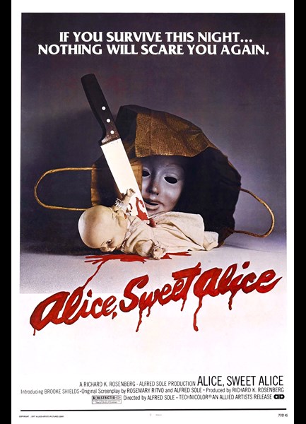 Alice, Sweet Alice movie poster