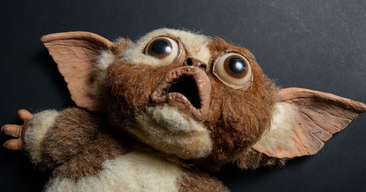 ...the most terrifying artifacts get as much attention as our Gizmo puppet ...