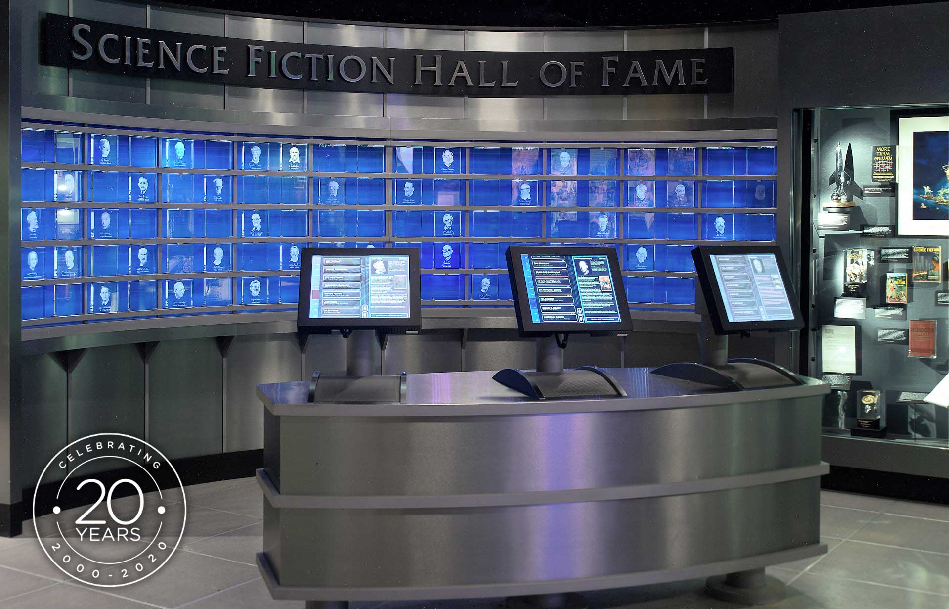 interior of MoPOP's Science Fiction Hall of Fame